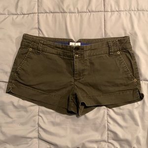 Vintage American Eagle Outfitters low rise short shorts, brown. size 8